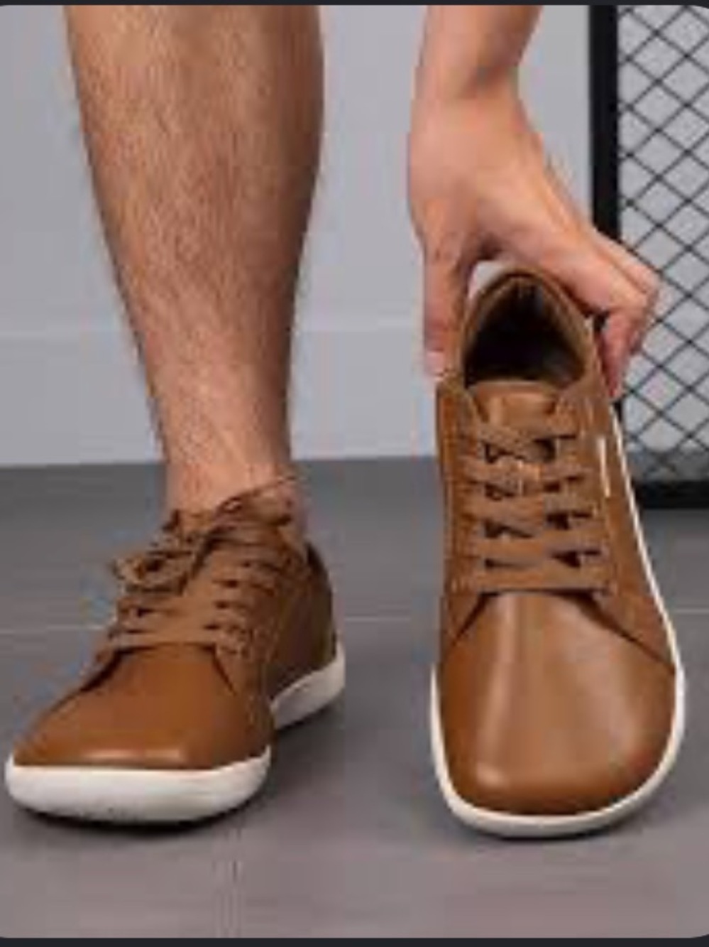 Hobibear Men's Tan Casual Lace-Up Sneakers SZ 10 EUC